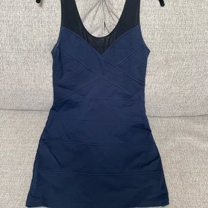 Navy Blue and Black Dress from Express - M